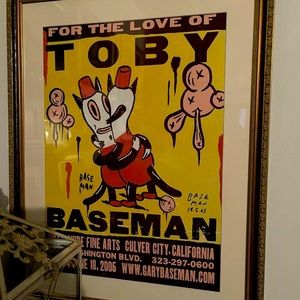 Gary Baseman “For the Love of Toby” Rare signed print
